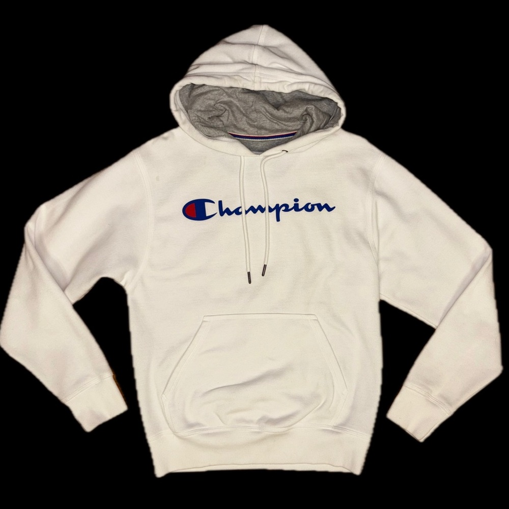 Champion Men's White Pullover Hoodie